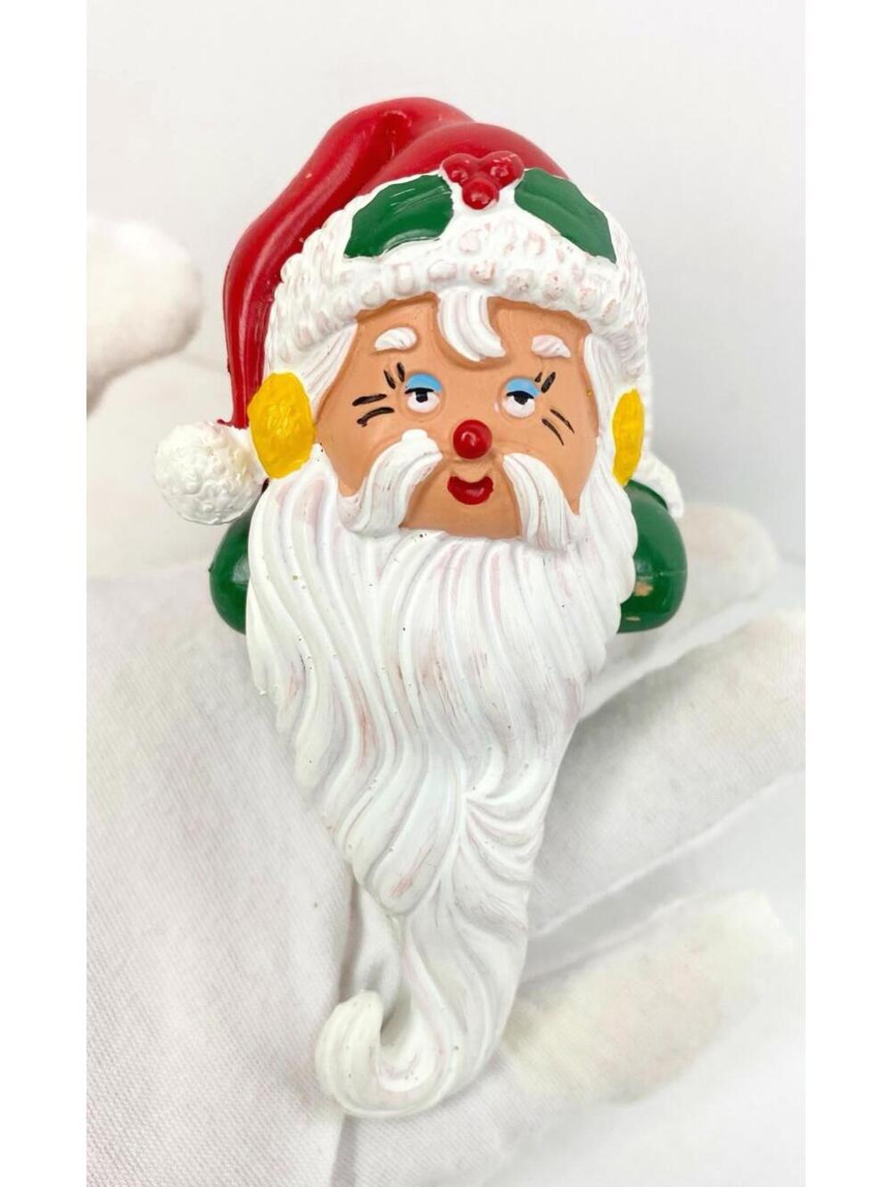 Vintage Kurt S Adler Santa Claus Stocking Hanger/Holder/ Italy